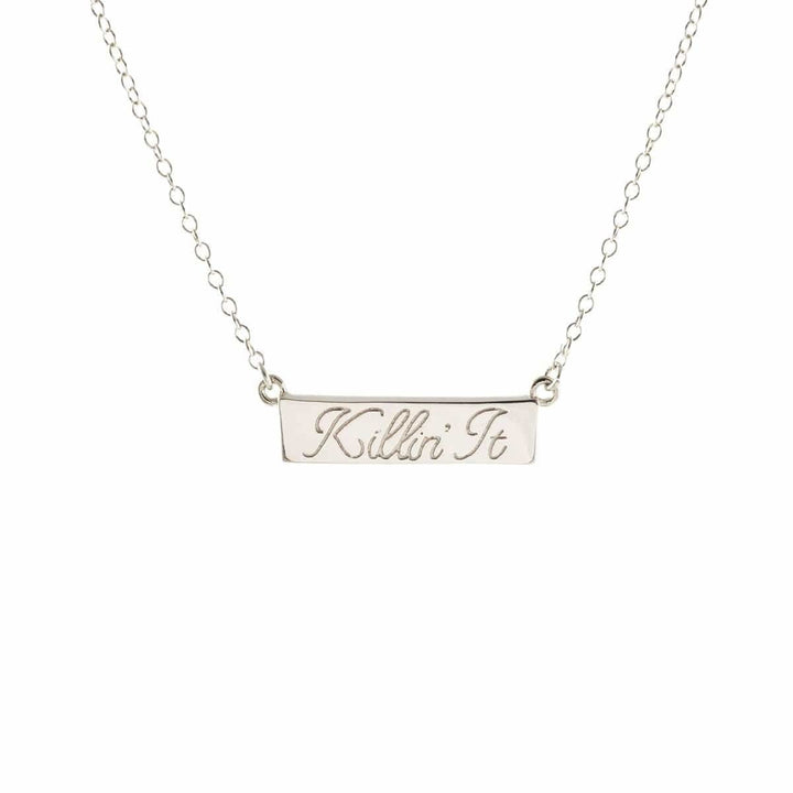 Kris Nations Killin' It Script Necklace