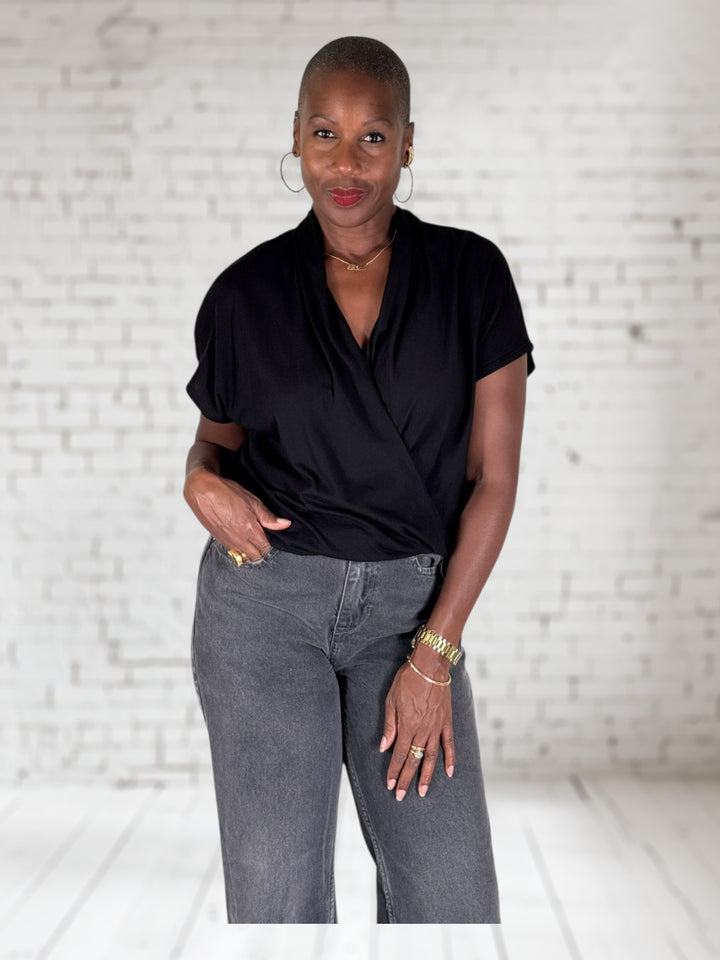 Surplice Drop Shldr Tee