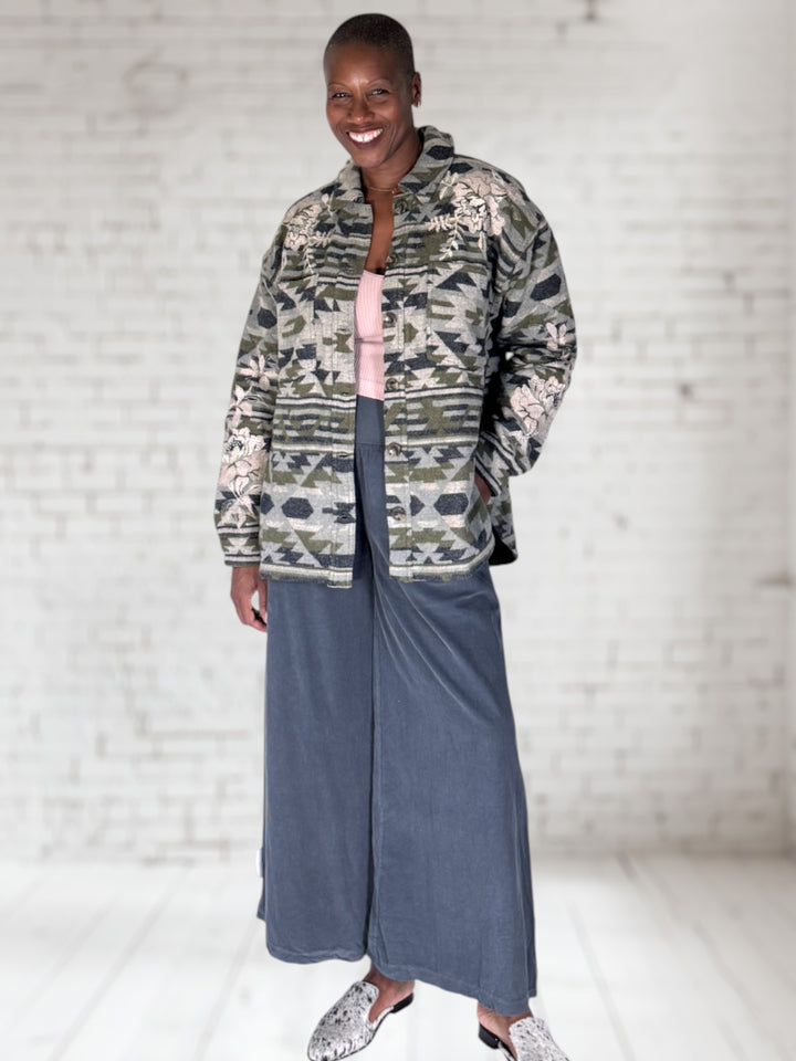 Kikio Oversized Patch Pocket Jacket