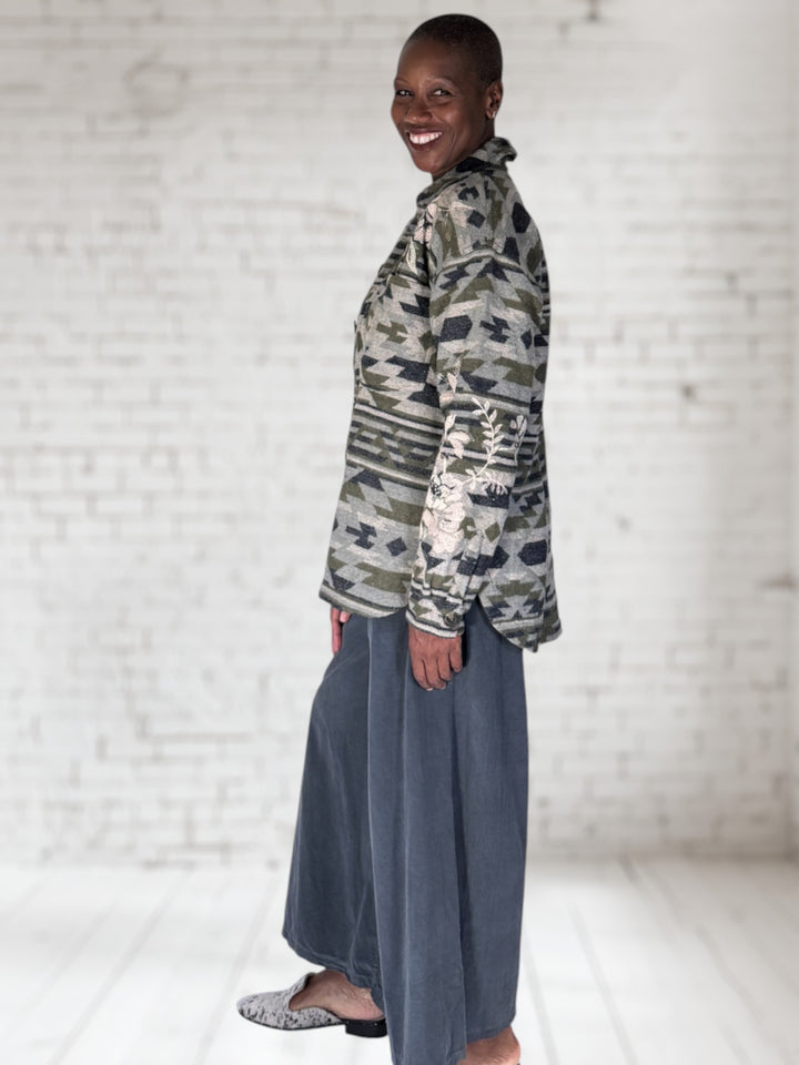 Kikio Oversized Patch Pocket Jacket