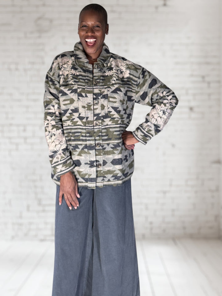 Kikio Oversized Patch Pocket Jacket