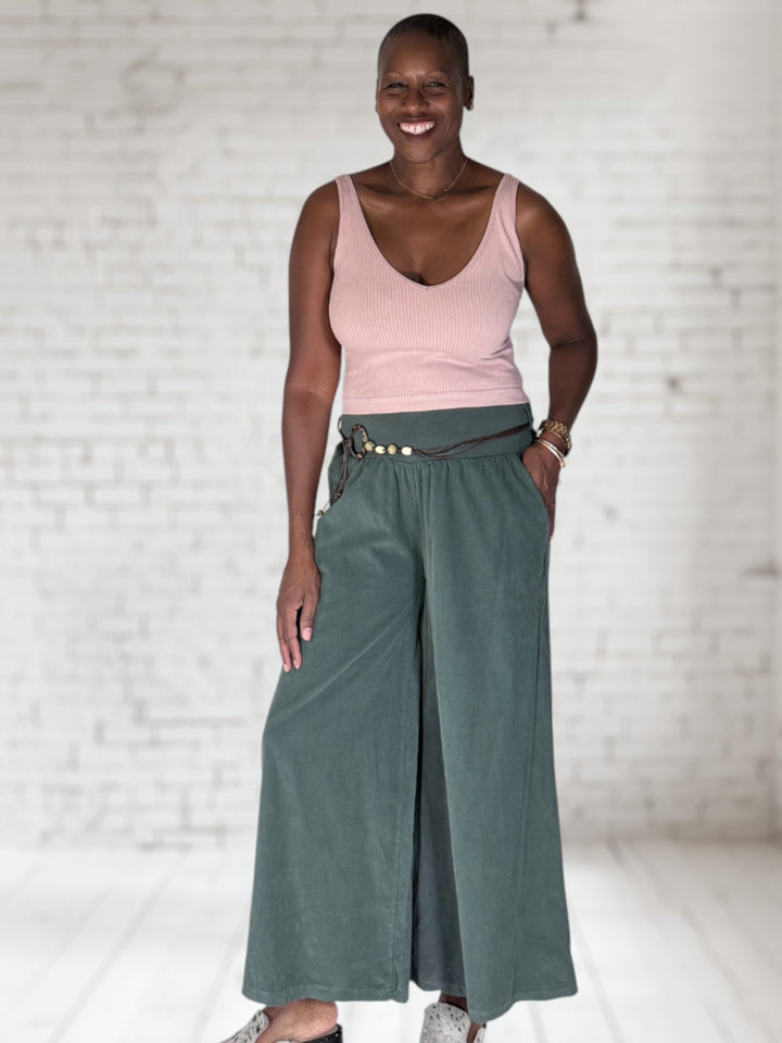 Cord Wide Leg Pant