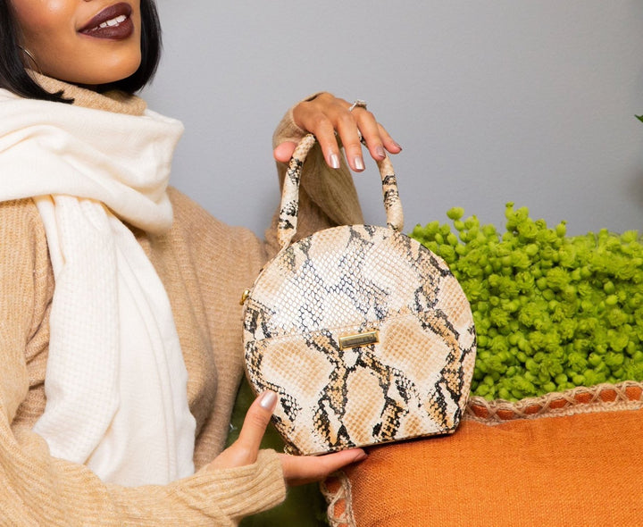 Bailey Embossed Mini Circle Bag