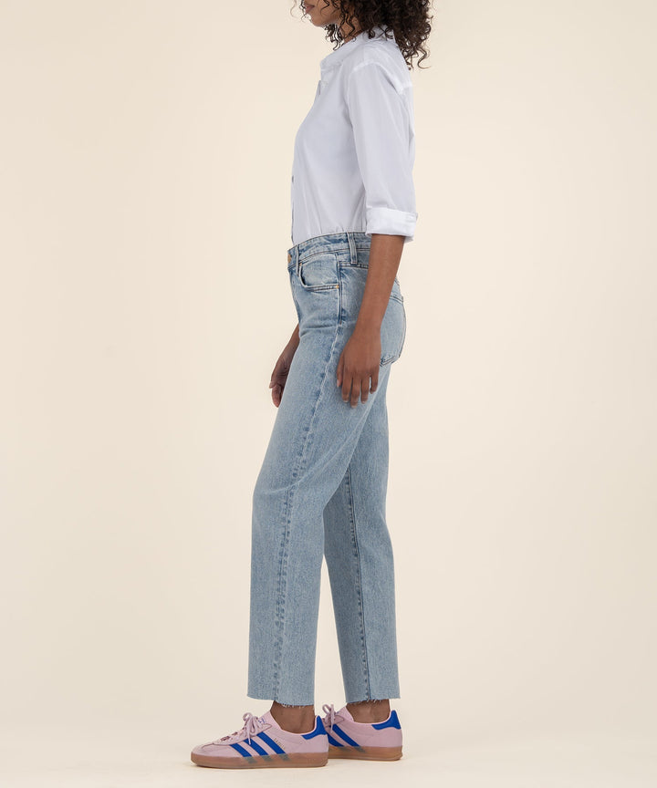 Fay High Rise Ankle Straight Jean