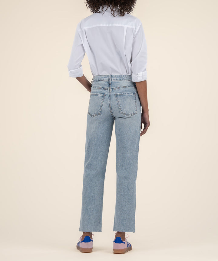 Fay High Rise Ankle Straight Jean