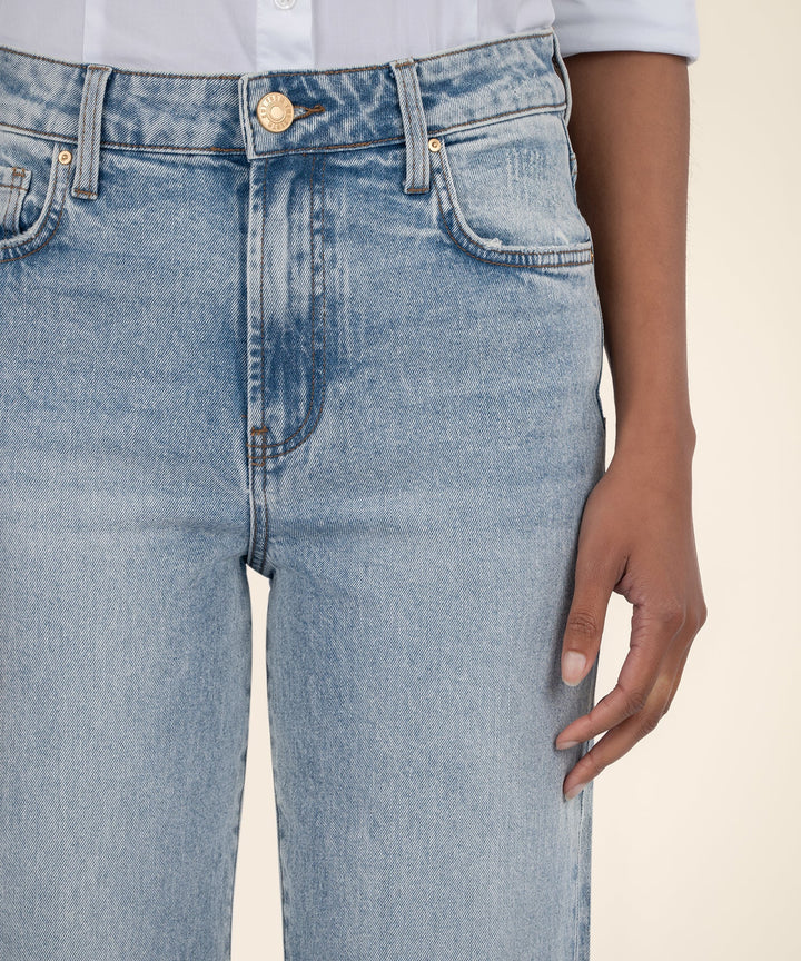 Fay High Rise Ankle Straight Jean