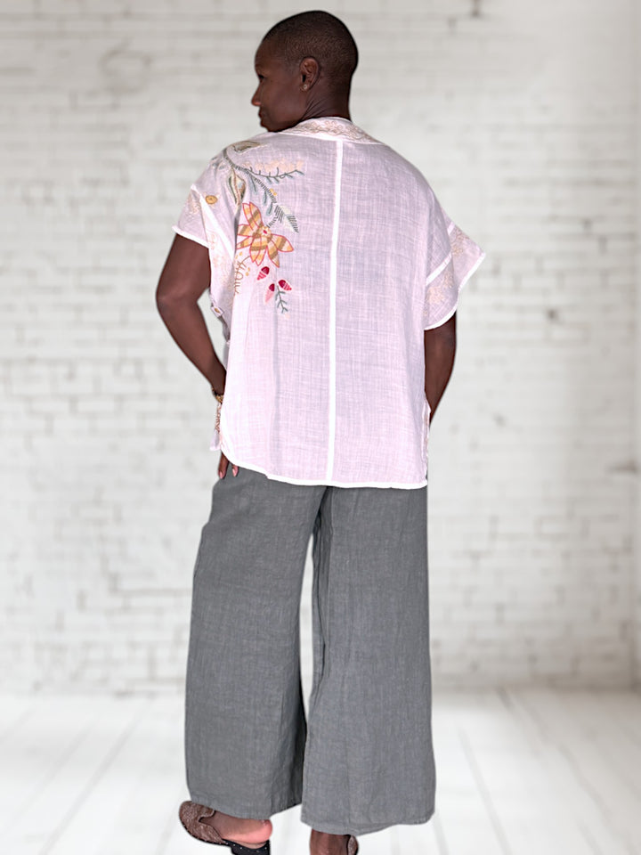 Linen Poncho Kimono