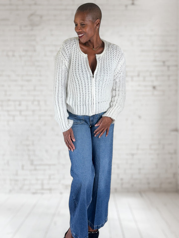 Tara Zip Bomber Cardi