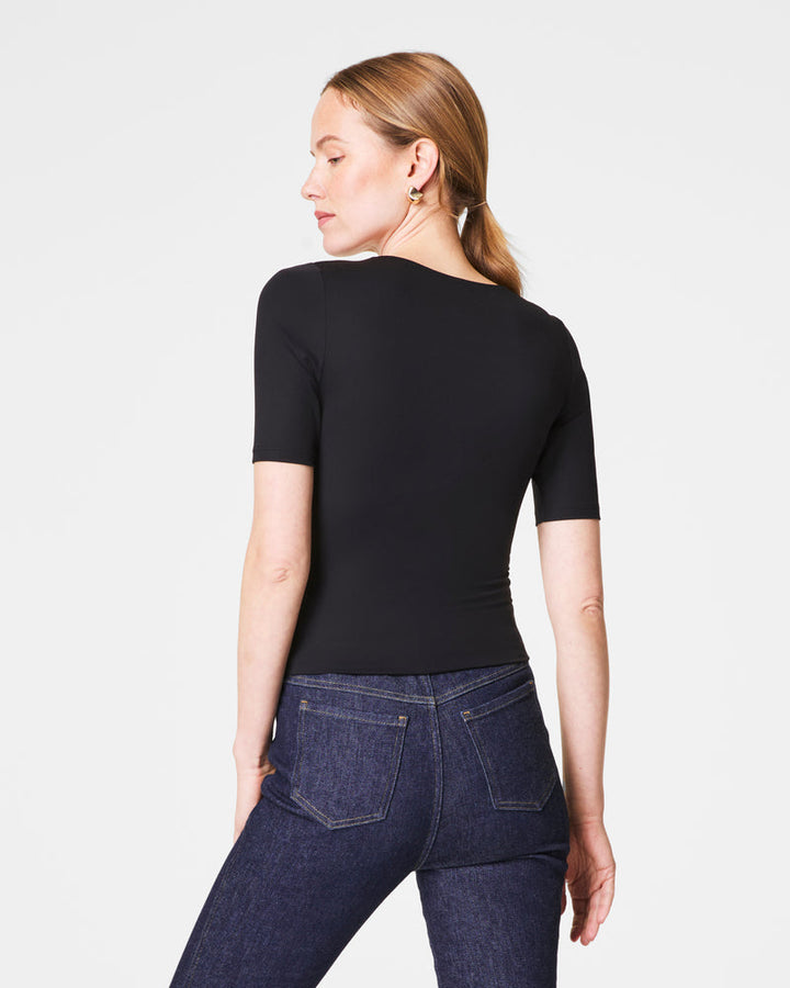 Smooth Jersey V-neck