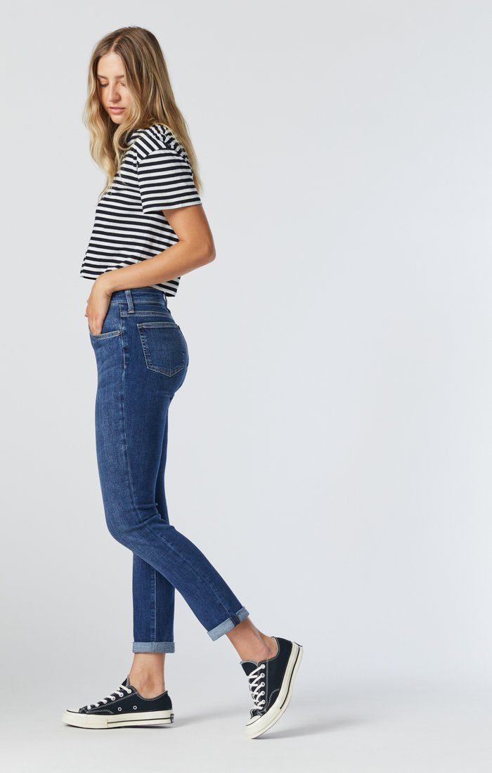 Kathleen Mid Feather Blue Jeans
