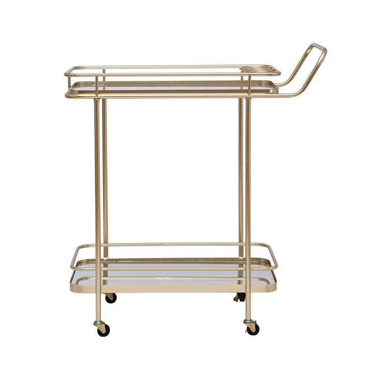 Bloomingville Double Tier Mirrored Bar Cart