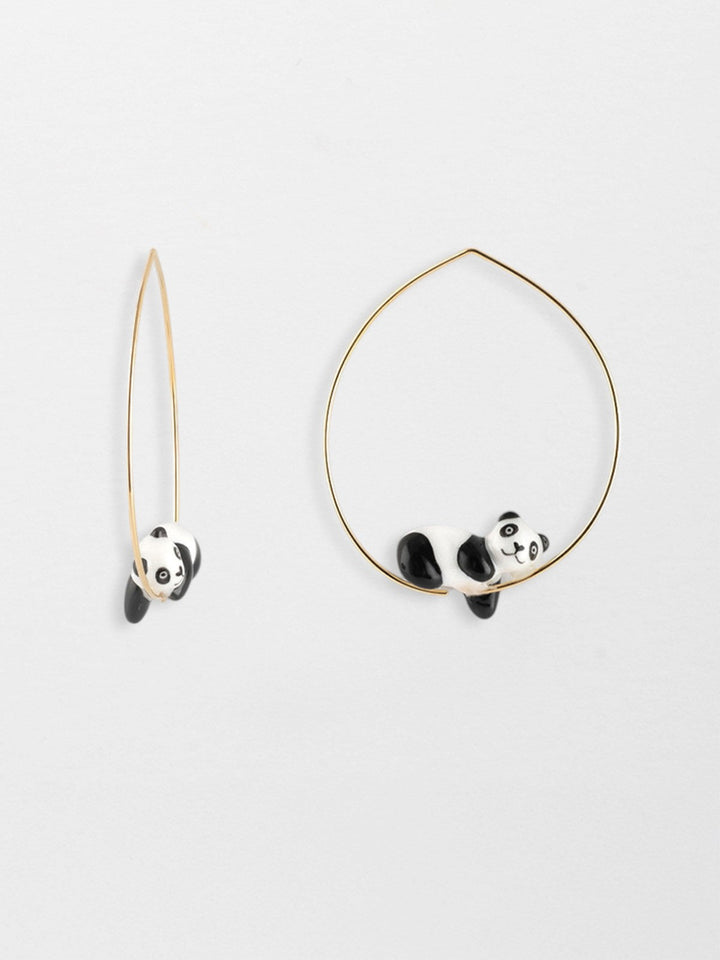 Sleeping Panda Earrings