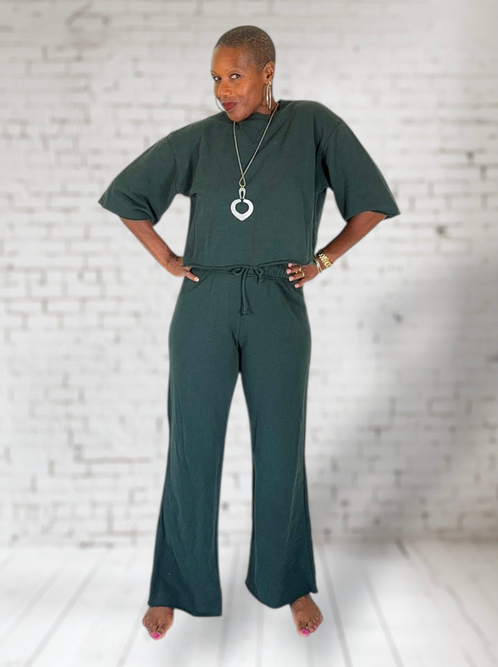 Wideleg Drawstring Pant