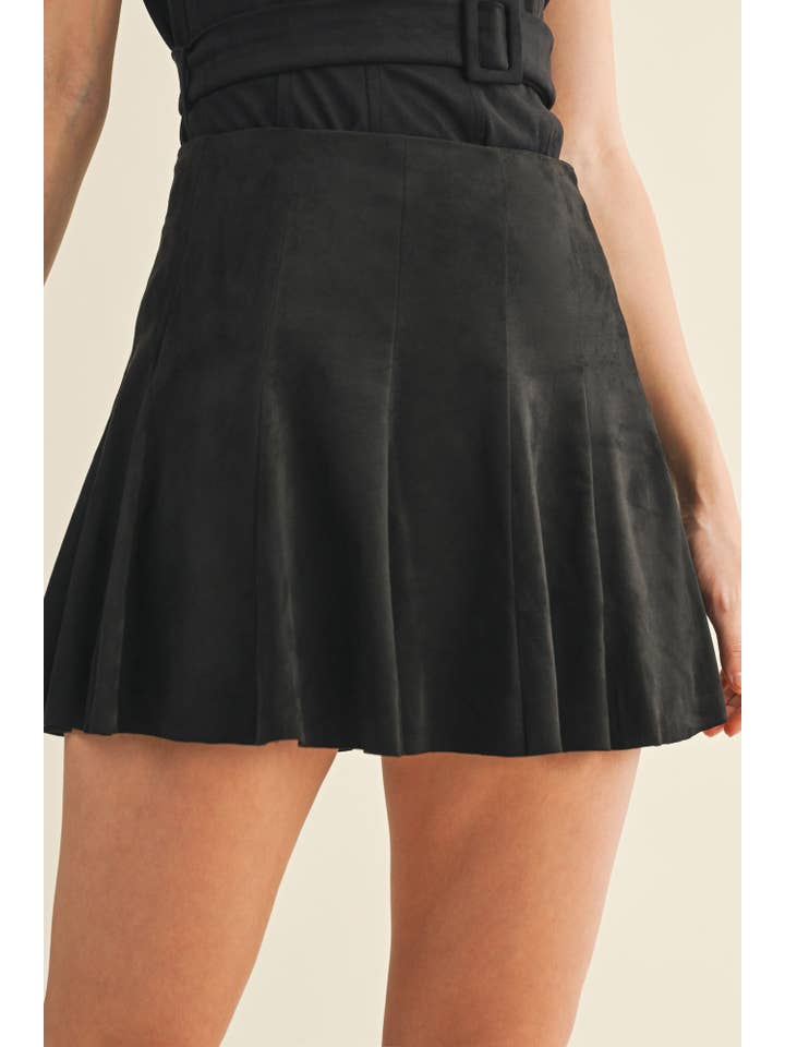 Microsuede Kick Mini Skort