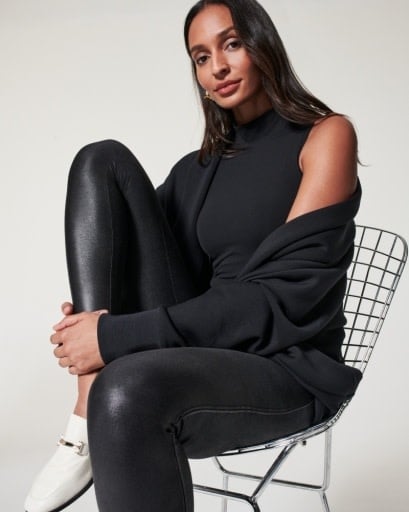 Petite Faux Leather Leggings