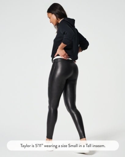 Petite Faux Leather Leggings