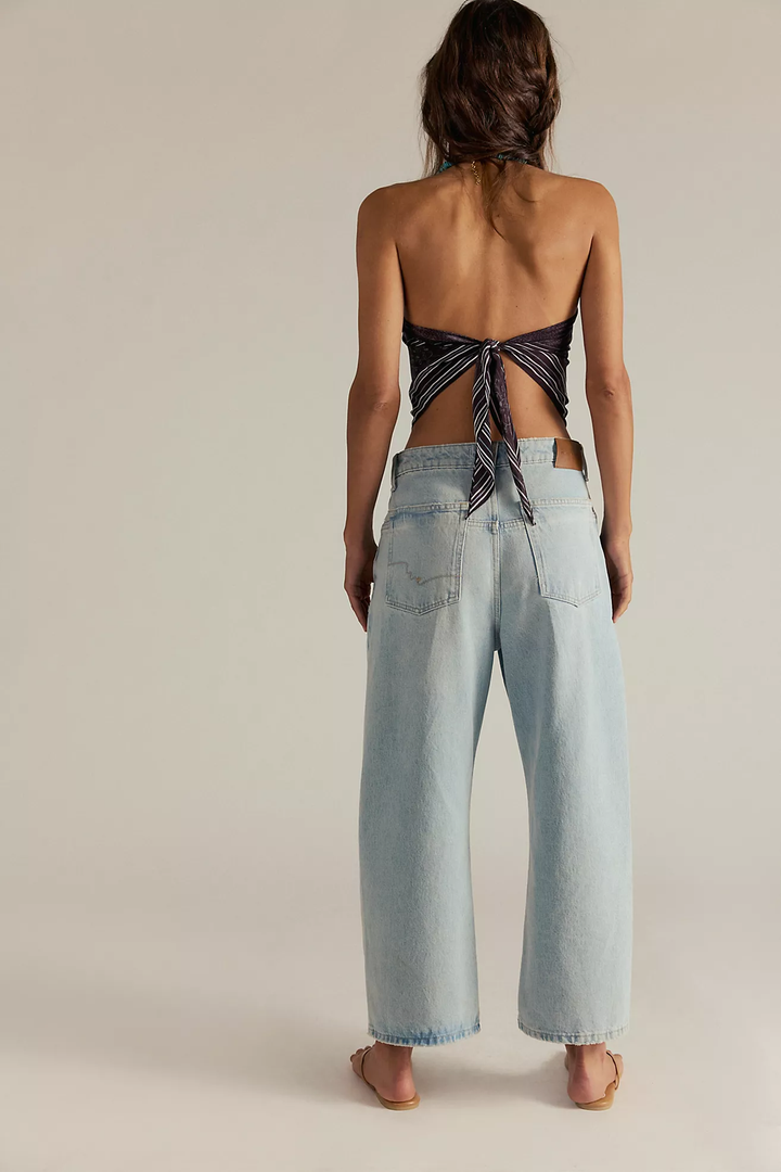 Deep Trance Dropped BF Jeans