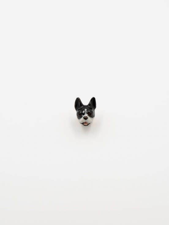 Black & White French Bulldog Pin