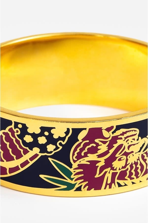 Johnny Was Dragon Hinged Bracelet