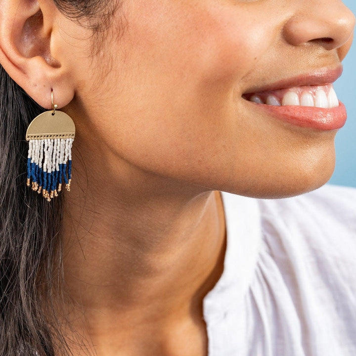 Claudia Short Fringe Earrings