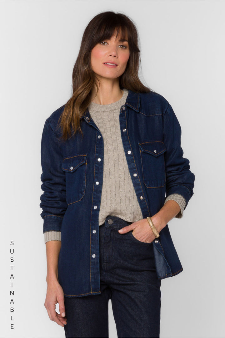 Duke Dark West Button Up