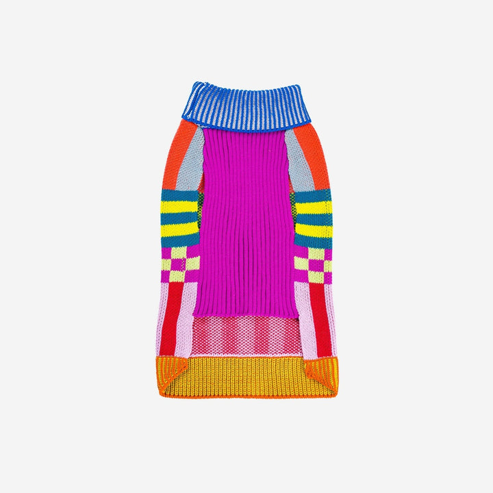 Pattern Patch Dog Sweater
