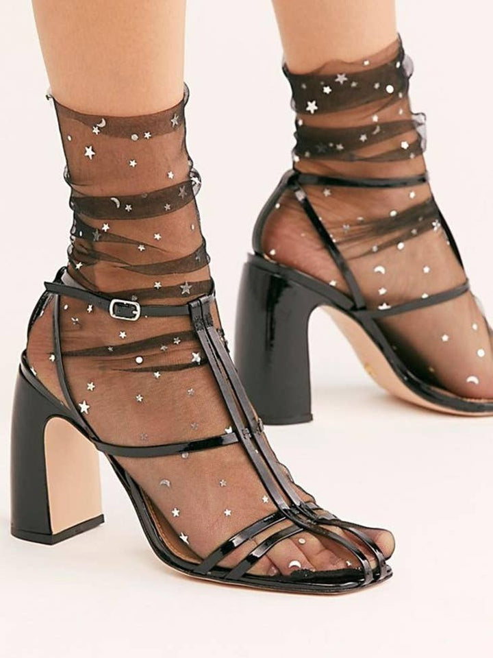 Starry Sky Tulle Socks
