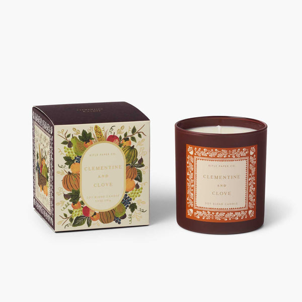 Clementine Clove Glass Candle