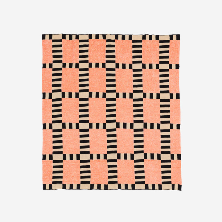 Tile Patch Chenille Throw