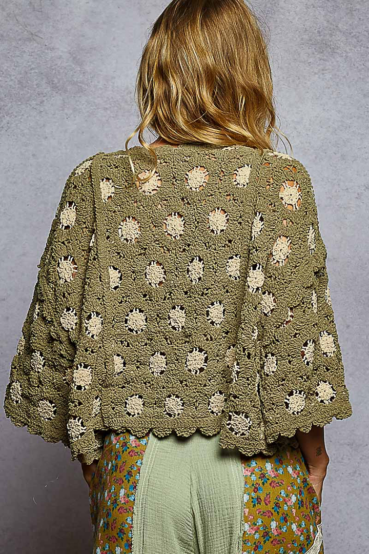 Crochet 2 Tone Sweater