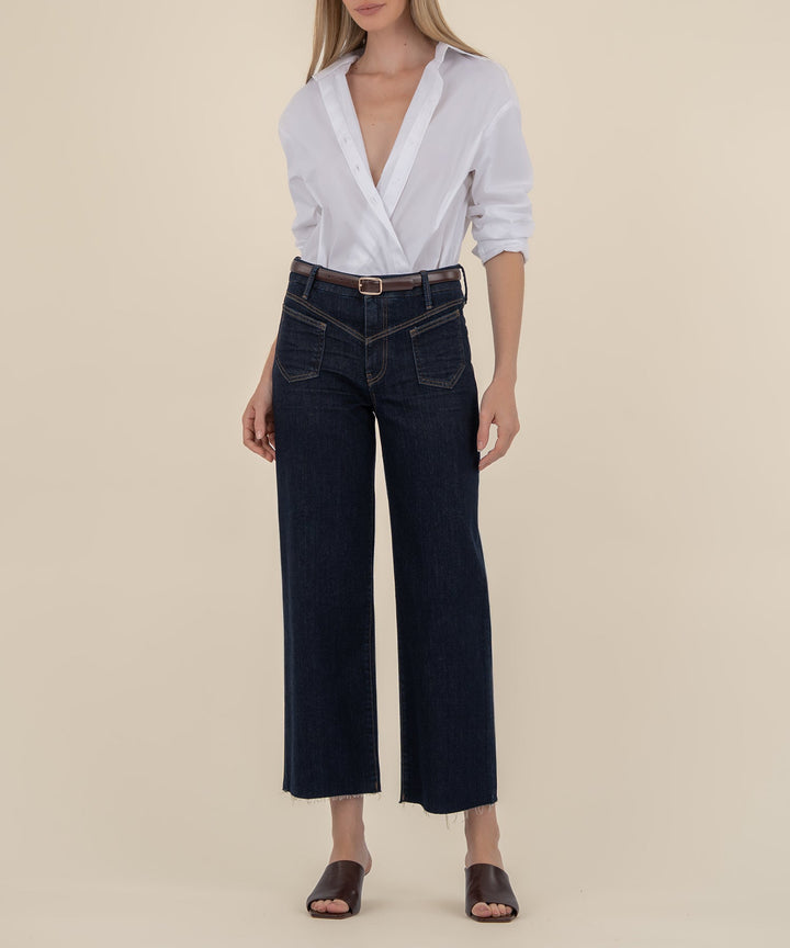 Charlotte Hi Wide Front Seam Jeans