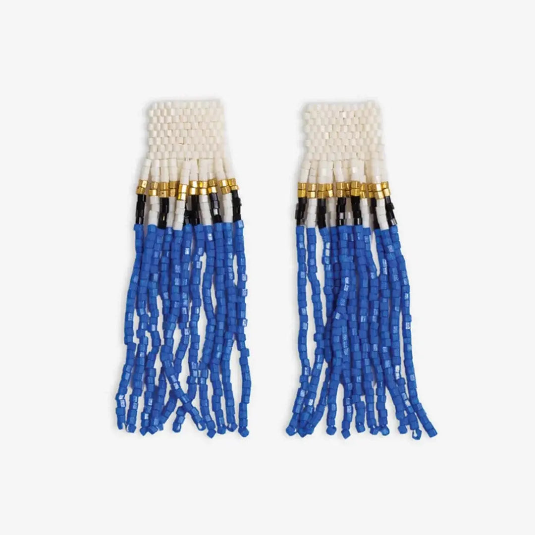 Marilyn Colorblock Earrings Blue