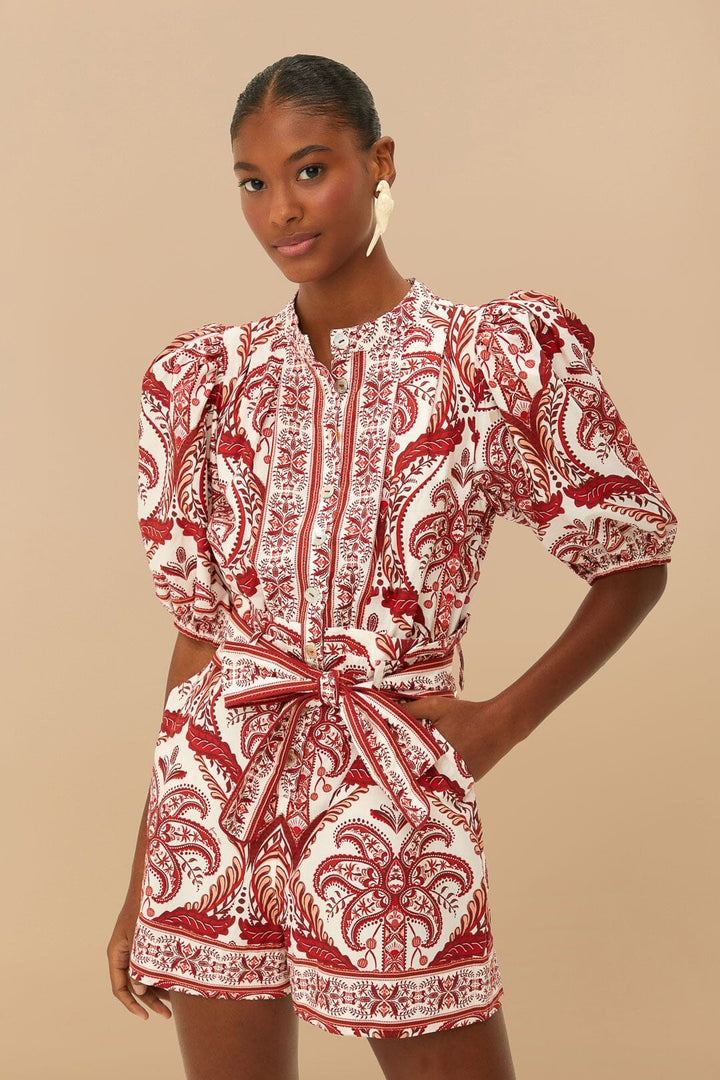 Tropical Cameo Romper