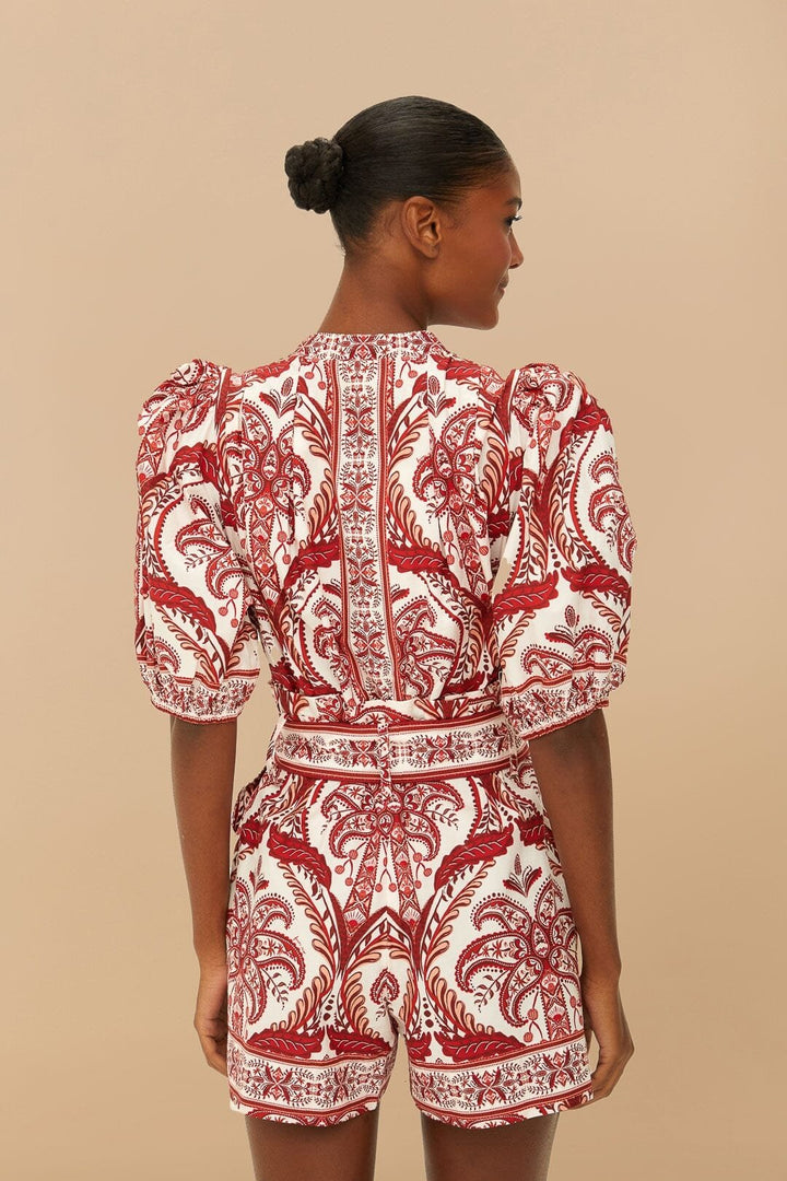 Tropical Cameo Romper