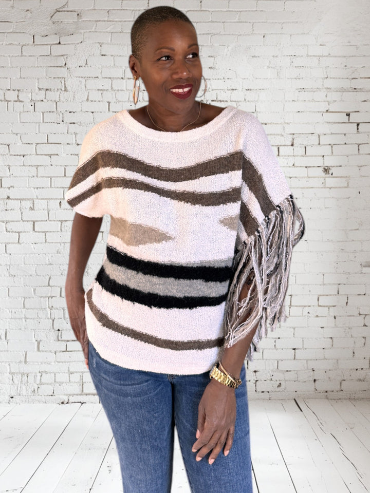 Fringe Sleeve Top
