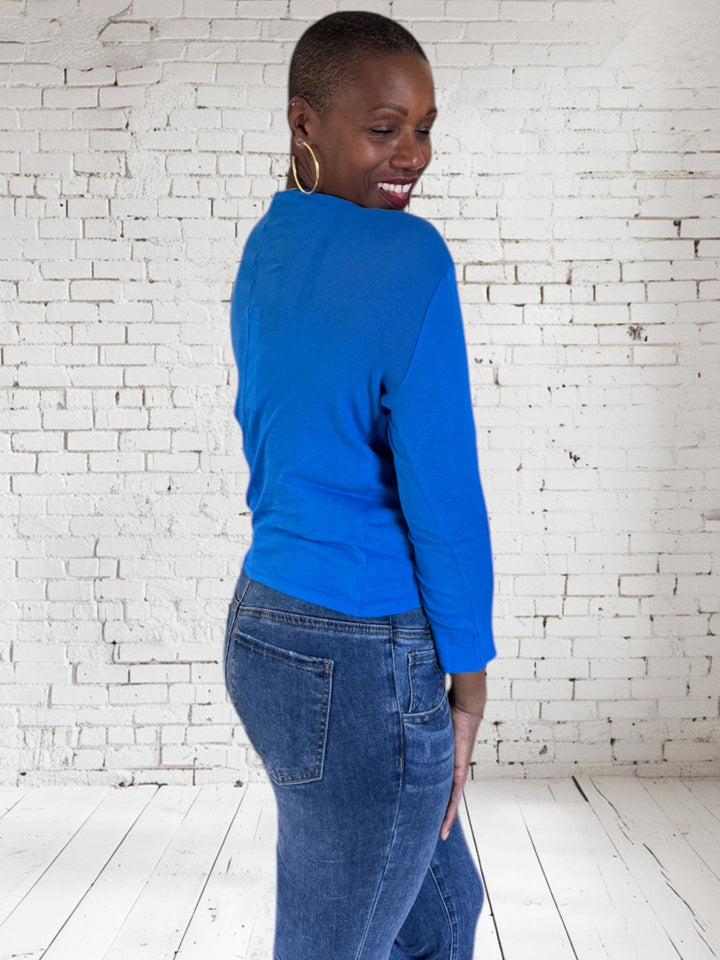 3/4 Slv Mock Turtleneck