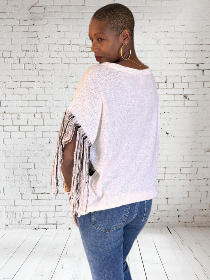 Fringe Sleeve Top