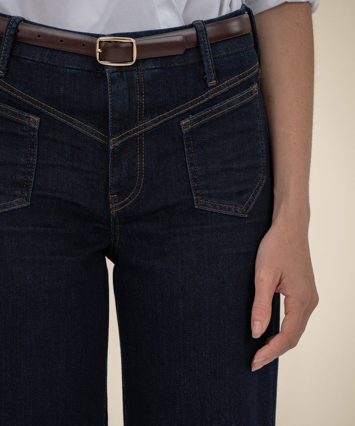 Charlotte Hi Wide Front Seam Jeans