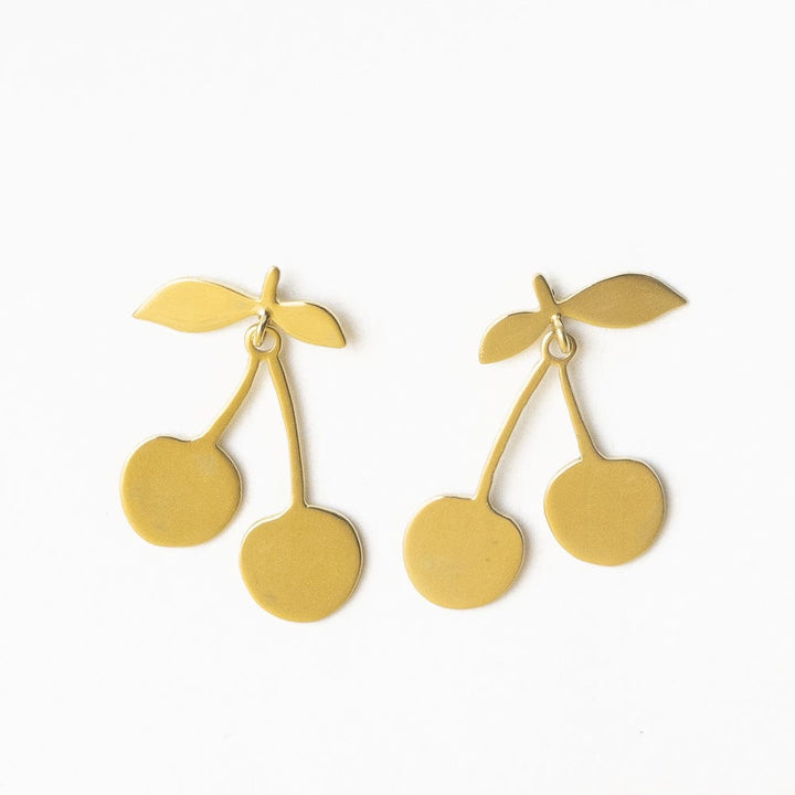 Cheri Cherry Dangle Post Earrings