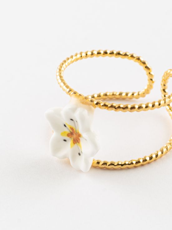 Harvest Time Flower Bubble Ring