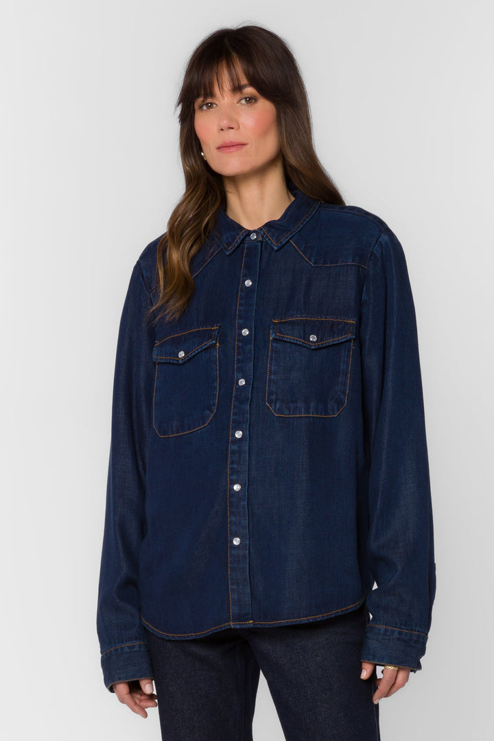 Duke Dark West Button Up