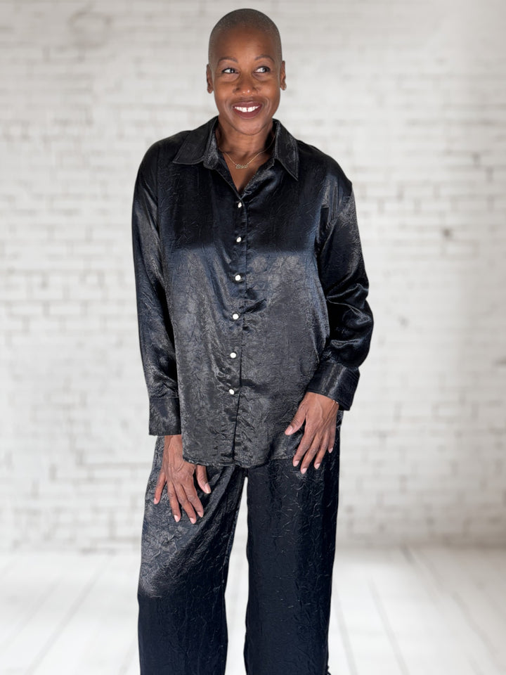 Esteban Button Up Silky Blouse