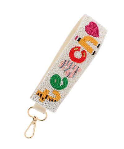 Teach Beaded Wrist Strap