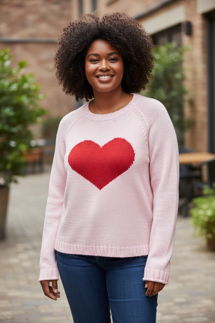 Brushed Heart Sweater