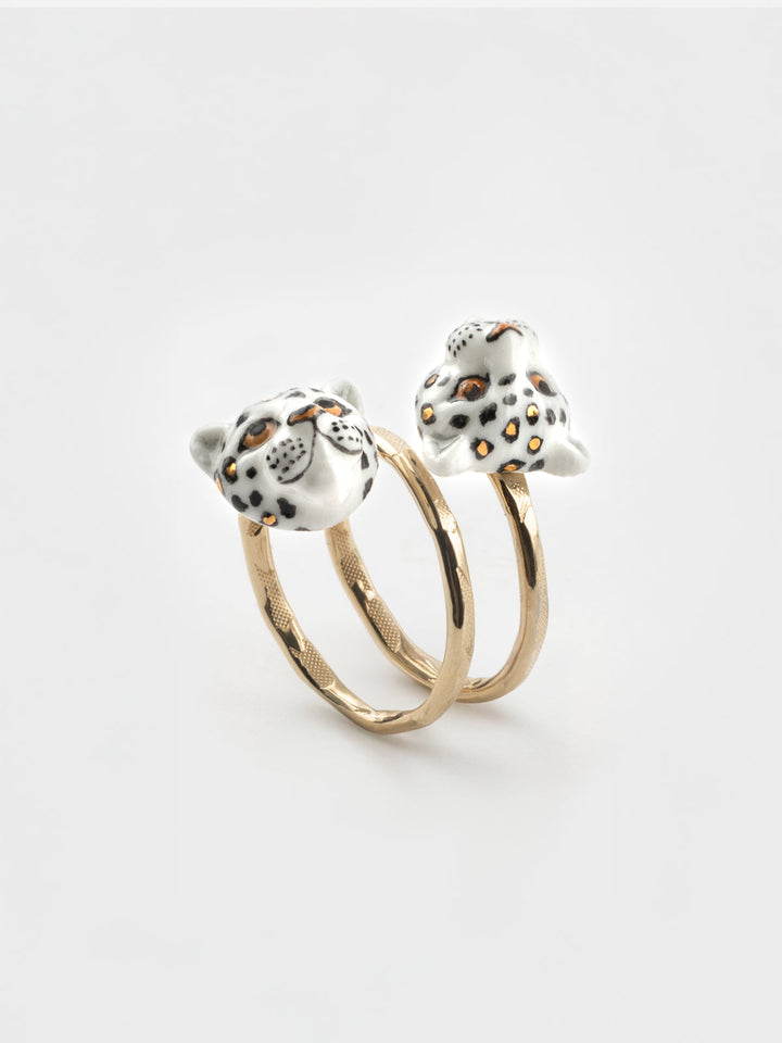 White Leopard Ring