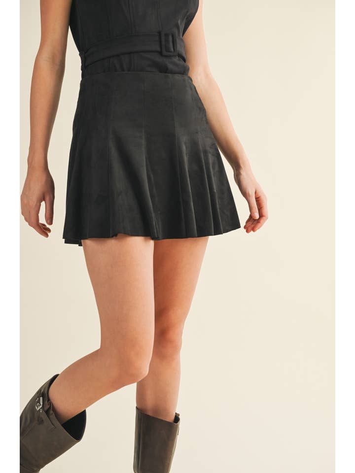 Microsuede Kick Mini Skort