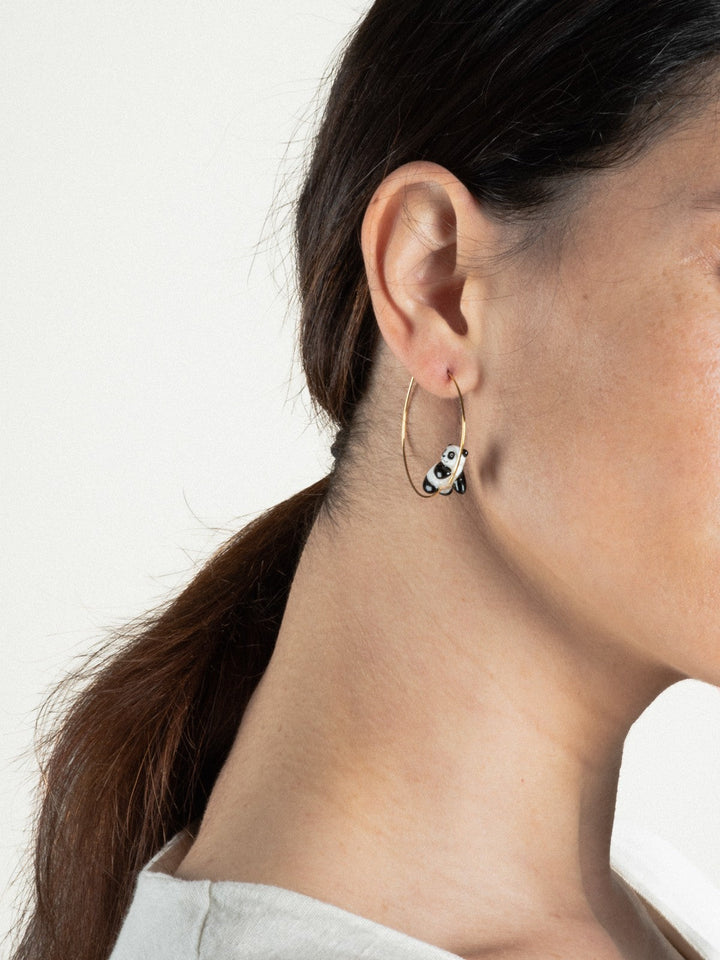 Sleeping Panda Earrings