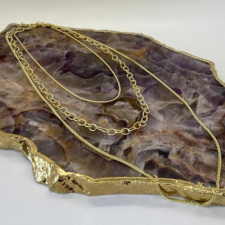 Brass 3 Layer Necklace