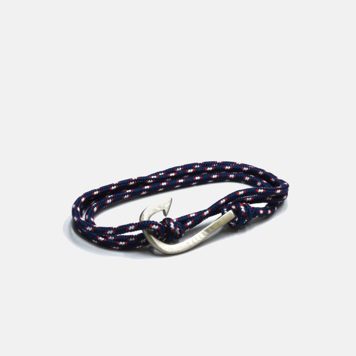Curated Basics Navy Paracord Fish Hook Bracelet