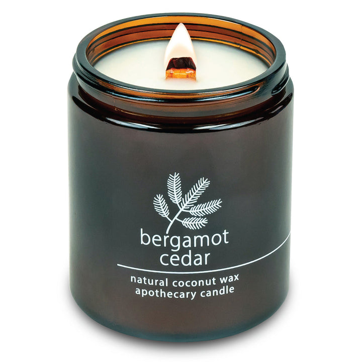 Black Glass Candle